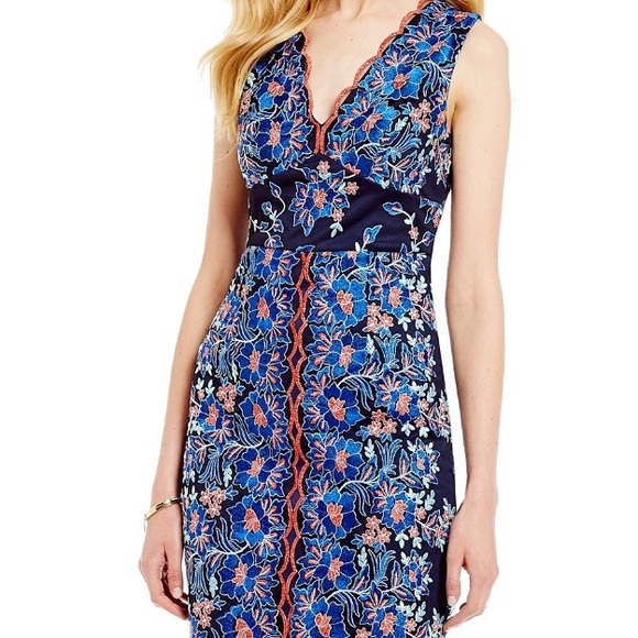 Camille LaVie (Jax)scalloped lace dress sz8.NWT - Picture 2 of 8